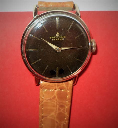 breitling small blue watch 1960